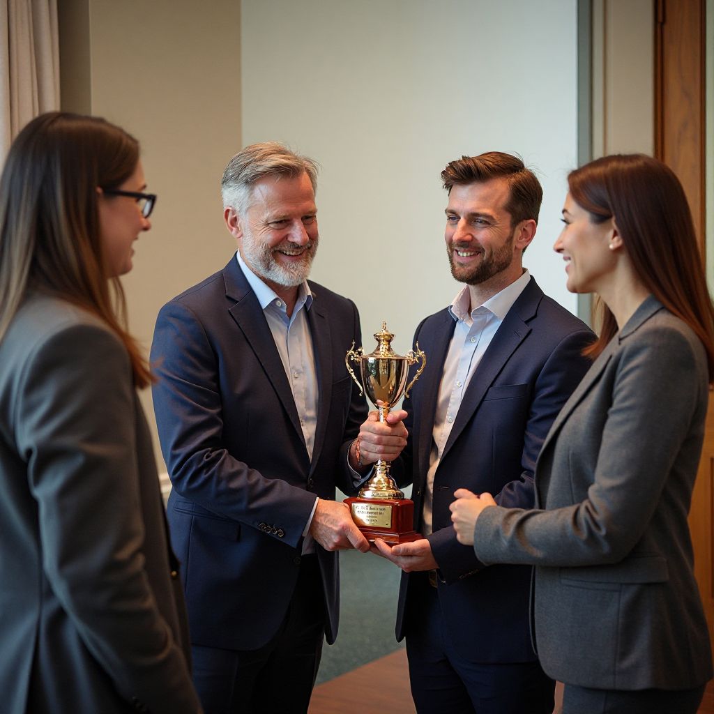 Award ceremony for Playland Family achievements